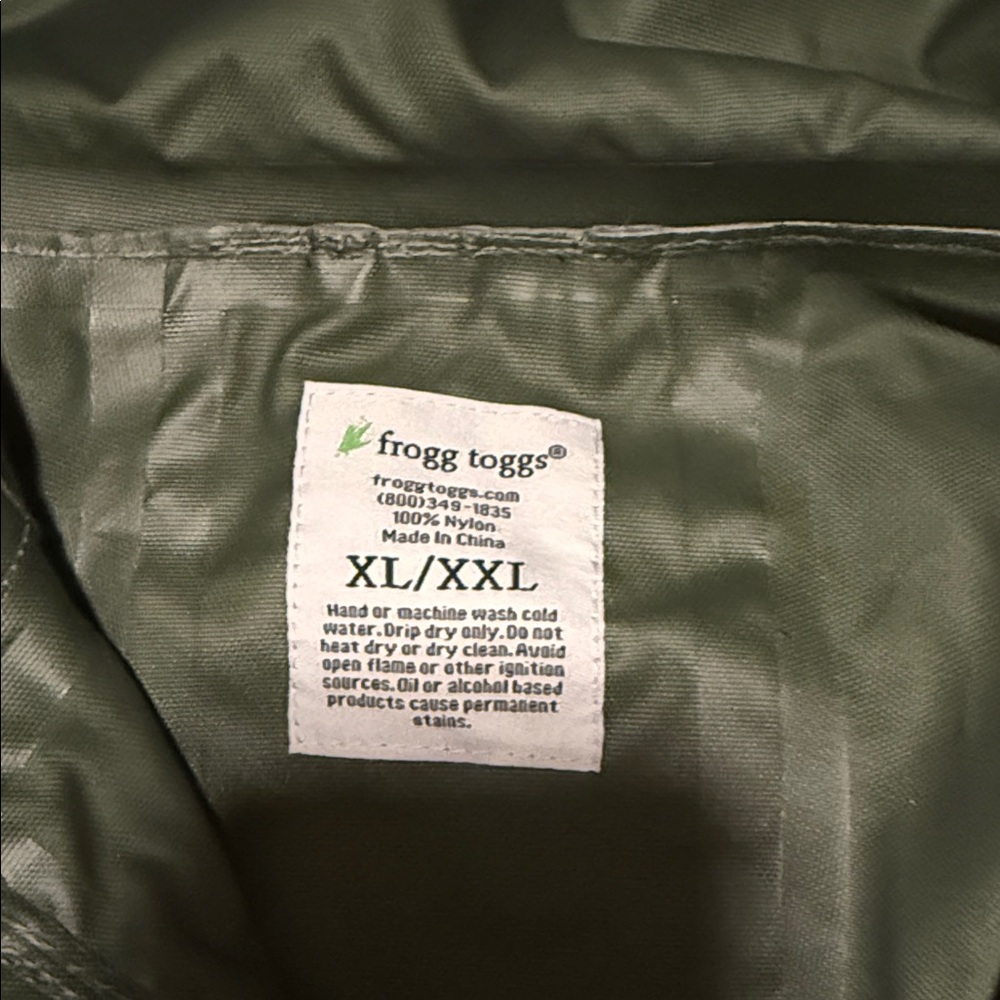 Men's Forest Green Raincoat - Picture 3 of 4